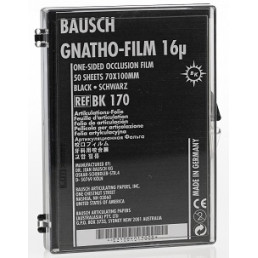 Копирка фольга BAUSCH 16мик. ВК170 прямая (50 листов) черная односторонняя (100мм*70мм)