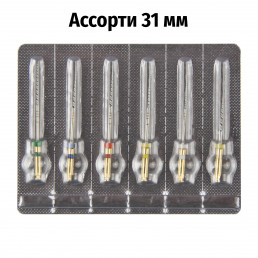 Файл SC машинный 31мм ассорти (6шт.) с памятью формы SOCO (СОХО)