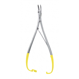 07-247 Иглодержатель микрохирургический изогнутый Lichtenberg-Ryder, 170 мм, карбид-вольфрамовые вставки (1шт) AGILE