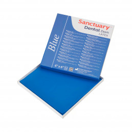 Листы для коффердам, Синие средние, Sanctuary (36 шт) +Шаблон