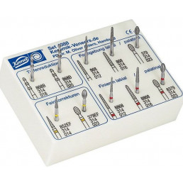 Набор боров для виниров Оливера Алераса (10 боров+подставка) Komet Dental 