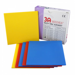 Пластины EV GASKET Квадратные Mouthguard 160 (разноцветные) (4мм*127*127) 6шт -  для изгот. ортодонт. шин(Для вакуумформера) 3A MEDES