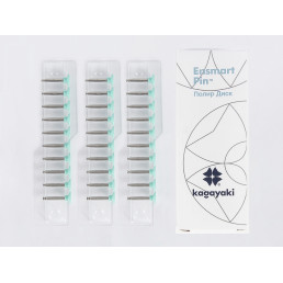 Энсмарт Пин (30 шт), силиконовые полиры, средний, диск, пин сталь, Кагаяки (Kagayaki Ensmart pin)
