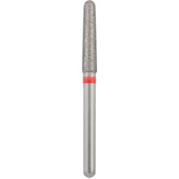 Бор алмазный 856L-020F-FG (1шт) форма конус круглый длинный, мелкое зерно, NTI