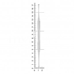 30-5A Распатор Meat, двусторонний, 17,5 см, 3,5-3,5 мм