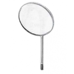 Зеркало №5 стомат. НЕ увелич., 24мм Родий (12шт/уп) AGILE