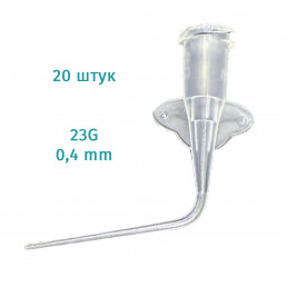 Канюли прозрачные (20 шт) 0,4 мм 23G, для эндошприцев