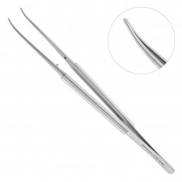 40-45A Пинцет микро анатомический изогнутый 18,0 см