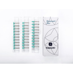 Энсмарт Пин набор (30 шт), силиконовые полиры, средний, 3 формы, пин сталь, Кагаяки (Kagayaki Ensmart pin)