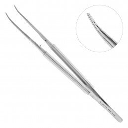 40-45A Пинцет микро анатомический изогнутый 18,0 см