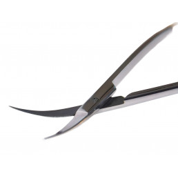 07-186 Ножницы хирургические двойной изгиб LaGrange, 115 мм, зубчатые, карбид-вольфрамовая вставка (1шт) AGILE