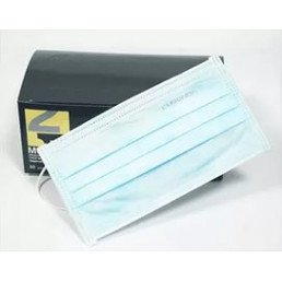 Маски на резинках Голубые (50шт) Euronda 3-х сл