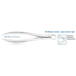 12-89 Щипцы для удаления зубов верхние, моляры правые