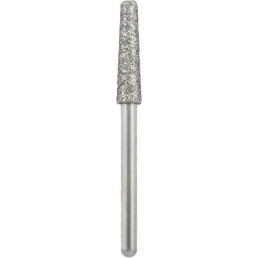 Бор алмазный 848-023M-FG (1шт) форма конус плоский, среднее зерно, NTI