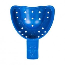 Слепочная верхняя большая ложка В-3 (1 шт), перфорированный пластик, Омега-дент