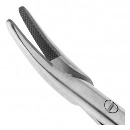 40-96TC Иглодержатель микрохирургический изогнутый Micro-Nadelhalter TC, 18,0 см, C твердосплавными вставками