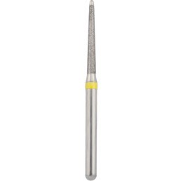 Бор алмазный 857-012SF-FG (1шт) форма конус круглый с безопасной верхушкой, мелкое зерно, NTI