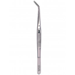 03-186 Пинцет изогнутый с зажимом Con Blocaggio, 15,0см, AGILE