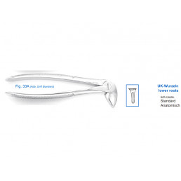 11-33A Щипцы для удаления зубов нижние, корневые