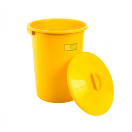 Бак для сбора медицинских отходов - 70 л. класс "Б" (Желтый) Респект
