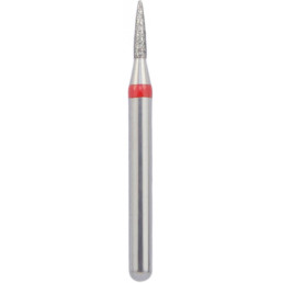 Бор алмазный 860-010F-FG (1шт) форма пламевидный, мелкое зерно, NTI