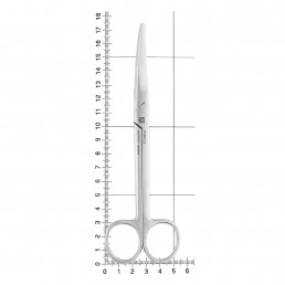 AC 071/17 Ножницы хирургические изогнутые Mayo тупоконечные, 17,5 см, NOPA