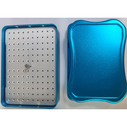 Подставка для боров металл, автоклавир. 120 отверстий (Голубой) 