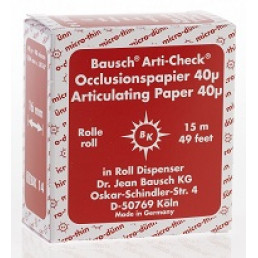 Копирка бумага BAUSCH 40мик. ВК1014 прямая(рулон) красная (15м*16мм)