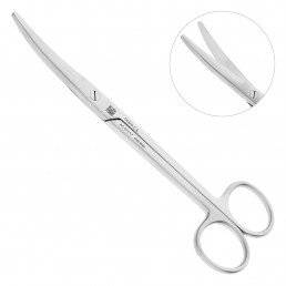 AC 071/17 Ножницы хирургические изогнутые Mayo тупоконечные, 17,5 см, NOPA