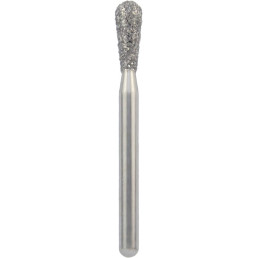Бор алмазный 830-021M-FG (1шт) форма грушевидный, среднее зерно, NTI