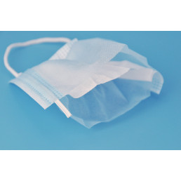 Маски одноразовые Новимед ПРО на резинках 3-слойные голубые (50 шт.), NOVIMED PRO (коробка)