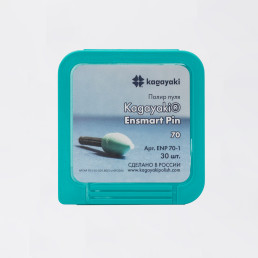 Энсмарт Пин КОНУС (30шт) ЗЕЛЕНЫЙ(средний), полир силиконовый финишный для композитных реставраций, Кагаяки (Kagayaki Ensmart pin)