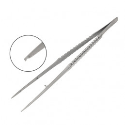 40-97 Пинцет микрохирургический прямой, 18,0 см, HLW