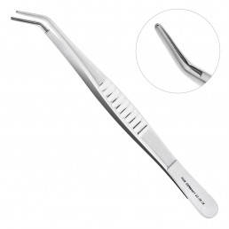 22-35 Пинцет изогнутый атравматичный De Bakey, 15,0 см