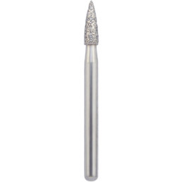 Бор алмазный 860-016M-FG (1шт) форма пламевидный, среднее зерно, NTI