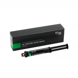 DC ZIRCORE FLOW NANO (AUTOMIX) цвет A2 (1шпр*8,5г) Жидкотекучий композитный цемент двойного отверждения с наночастицами, IDS