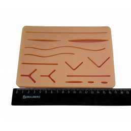 Учебный Коврик хирургический  для наложения и снятия швов.