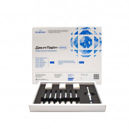 ДентЛайт флоу КОЛОР набор (7 шпр*2 г) Текучий композитный материал светового отверждения, ВладМиВа