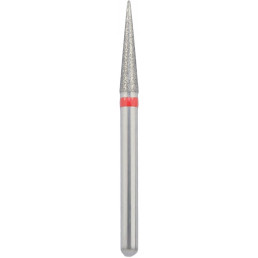Бор алмазный 858-018F-FG (1шт) форма конус, остроконечный, мелкое зерно, NTI