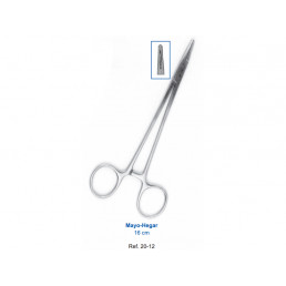 20-12 Иглодержатель хирургический прямой, Mayo-Hegar, 160 мм