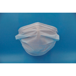 Маски одноразовые на резинках 3-слойные голубые (50 шт) NOVIMED (в п/э)