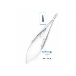 20-16 Иглодержатель хирургический Castroviejo, 14см