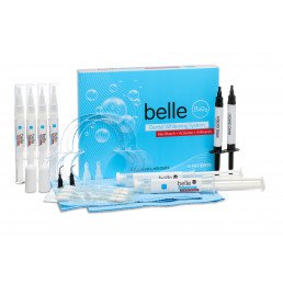 Бэль Max Bleach+Activator (39%) (4 реминерал.,2 кофф.)  набор для отбеливания с лампами и без ламп на 4х пациентов, Belle