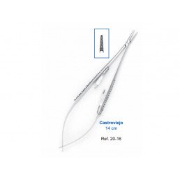 20-16 Иглодержатель хирургический Castroviejo, 14см