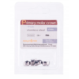 DUL5, Коронки из нержавеющей стали для временных зубов (5шт.), EASYINSMILE