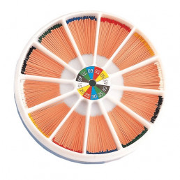 Гуттаперча SpiDent .02 ассорти №15-80 (240шт, органайзер)