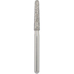 Бор алмазный 856L-018M-FG (1шт) форма конус круглый длинный, среднее зерно, NTI