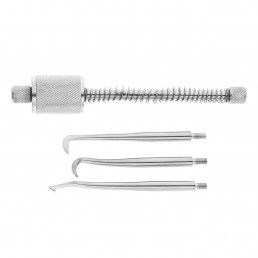 16-4A Коронкосниматель ручной nach Morell, с пружиной, односторонний, вкомплекте 3 насадки