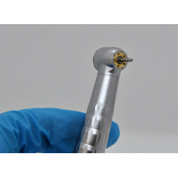 Наконечник турбинный HELICA кнопочный, c бестеневой подсветкой, 5-точечный спрей, 4-канальный