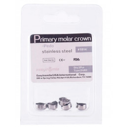 DUR3, Коронки из нержавеющей стали для временных зубов (5шт.), EASYINSMILE